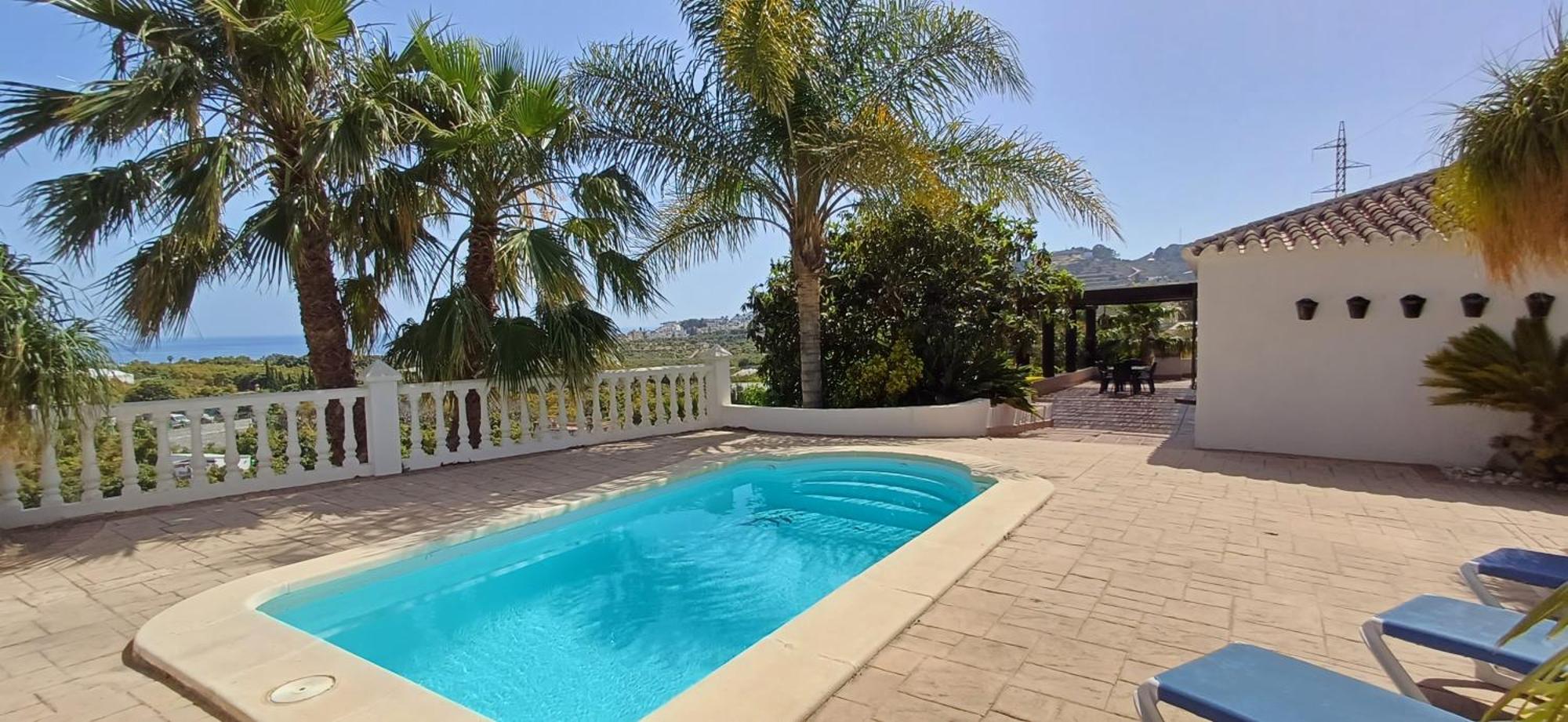 Encantador Cortijo Con Piscina Privada Y Vista Al Mar Villa *