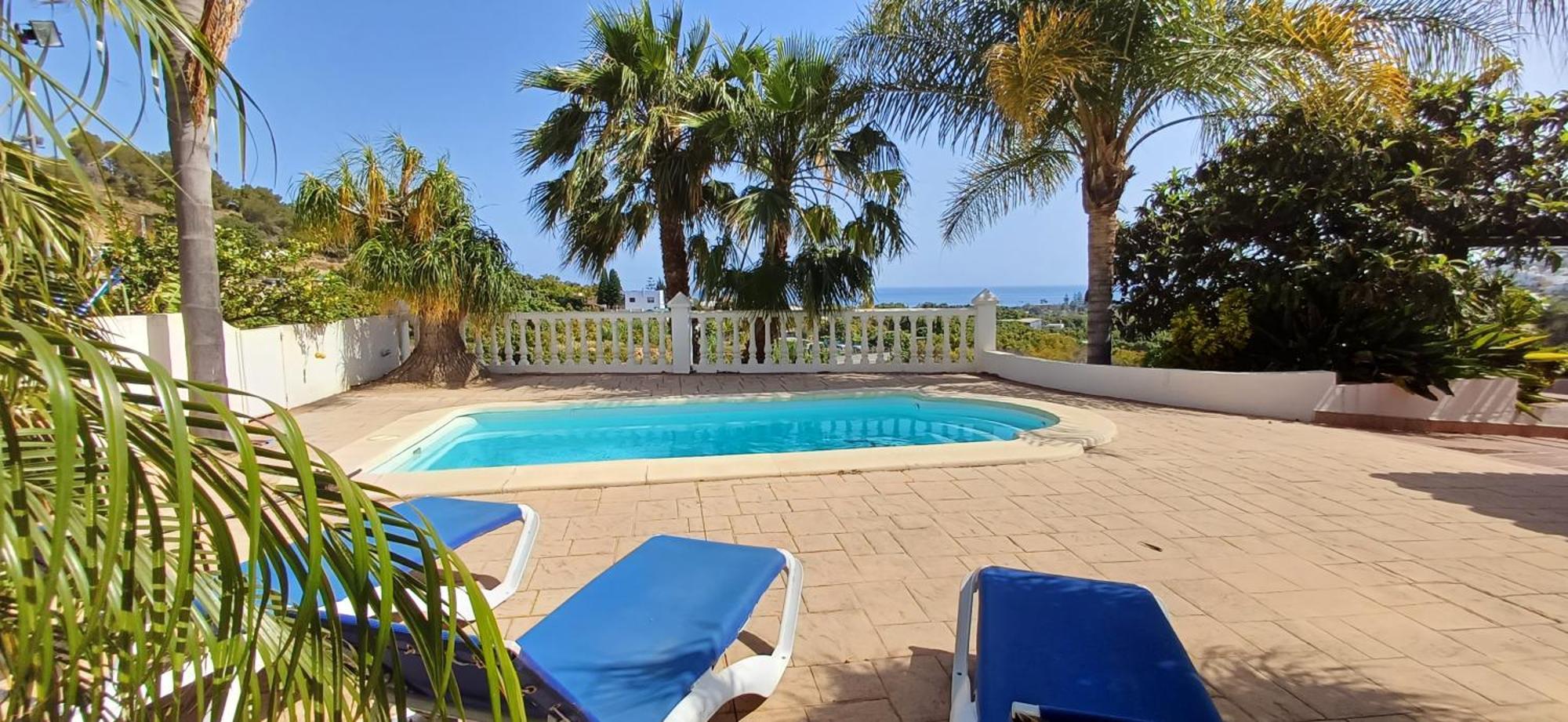 Encantador Cortijo Con Piscina Privada Y Vista Al Mar Villa